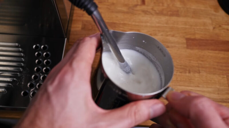 How to Steam Milk Using A Pin-hole Wand