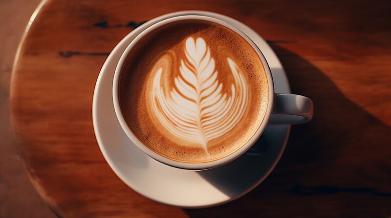 Simple Tulip latte